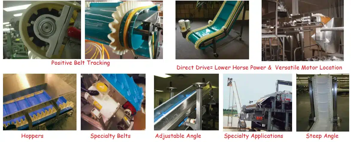 incline & decline belt conveyors